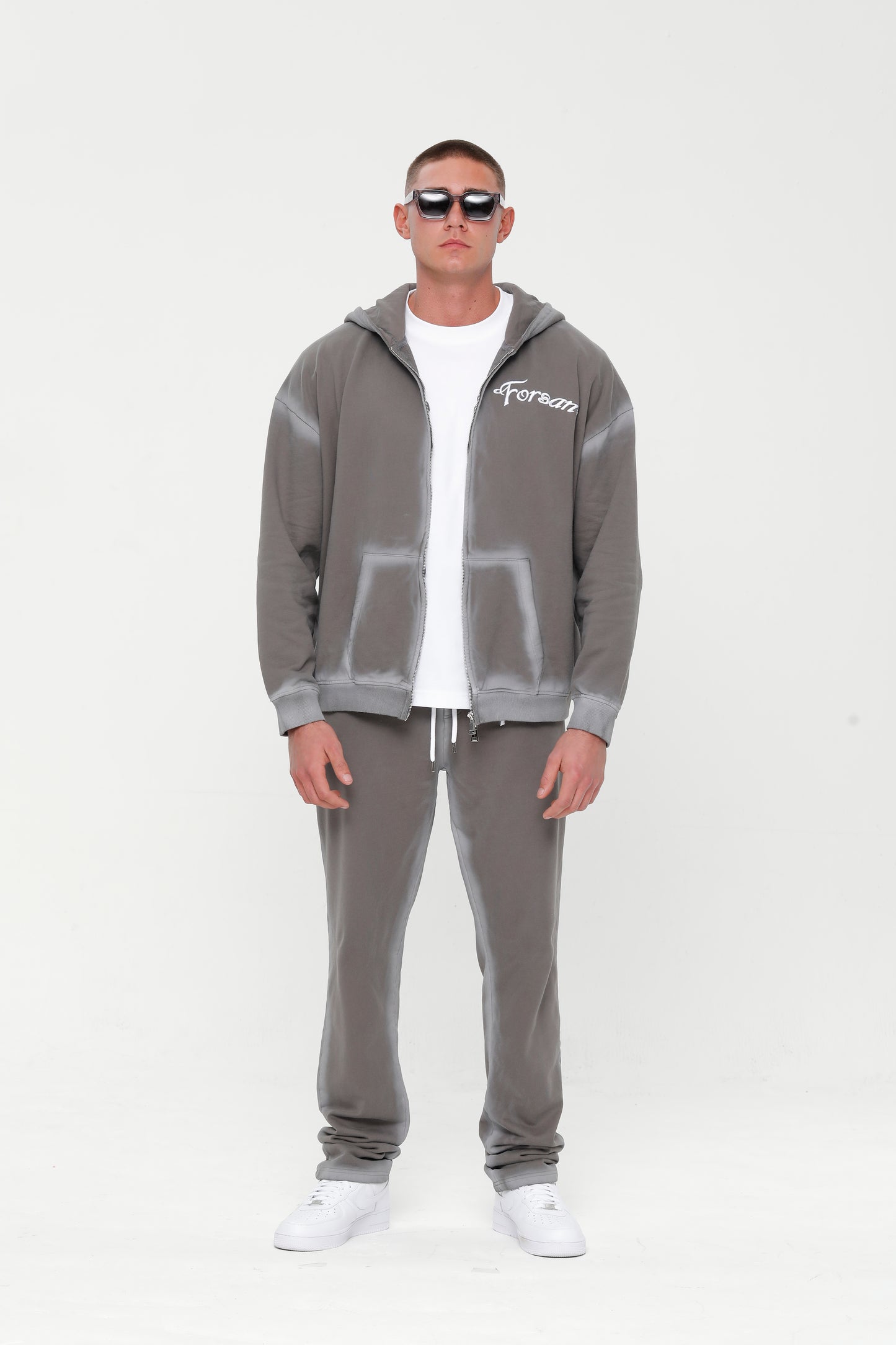 GREY OMBRÉ FORSAN HOODIE