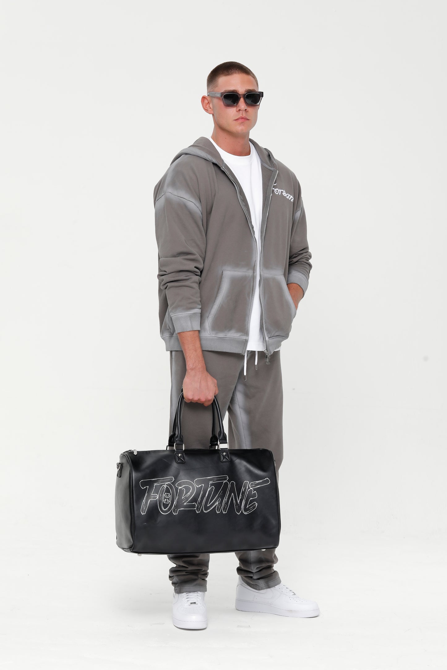 GREY OMBRÉ FORSAN HOODIE