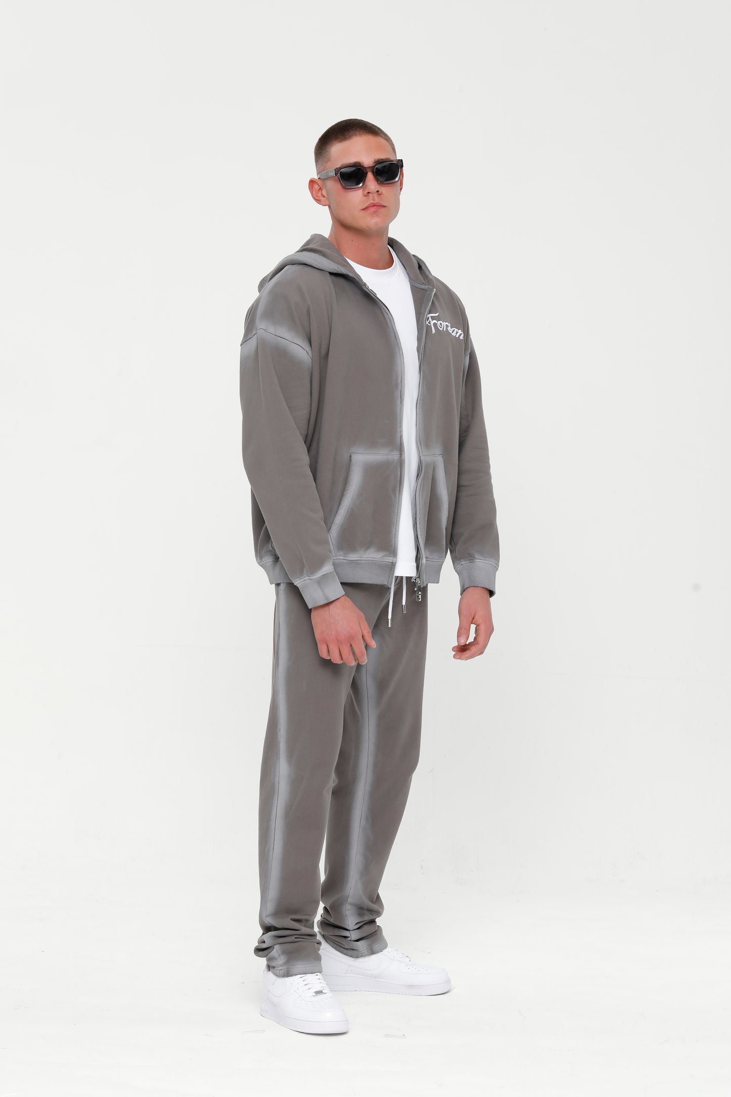 GREY OMBRÉ FORSAN HOODIE